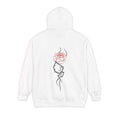 Unisex Hoodie - ROSE - white