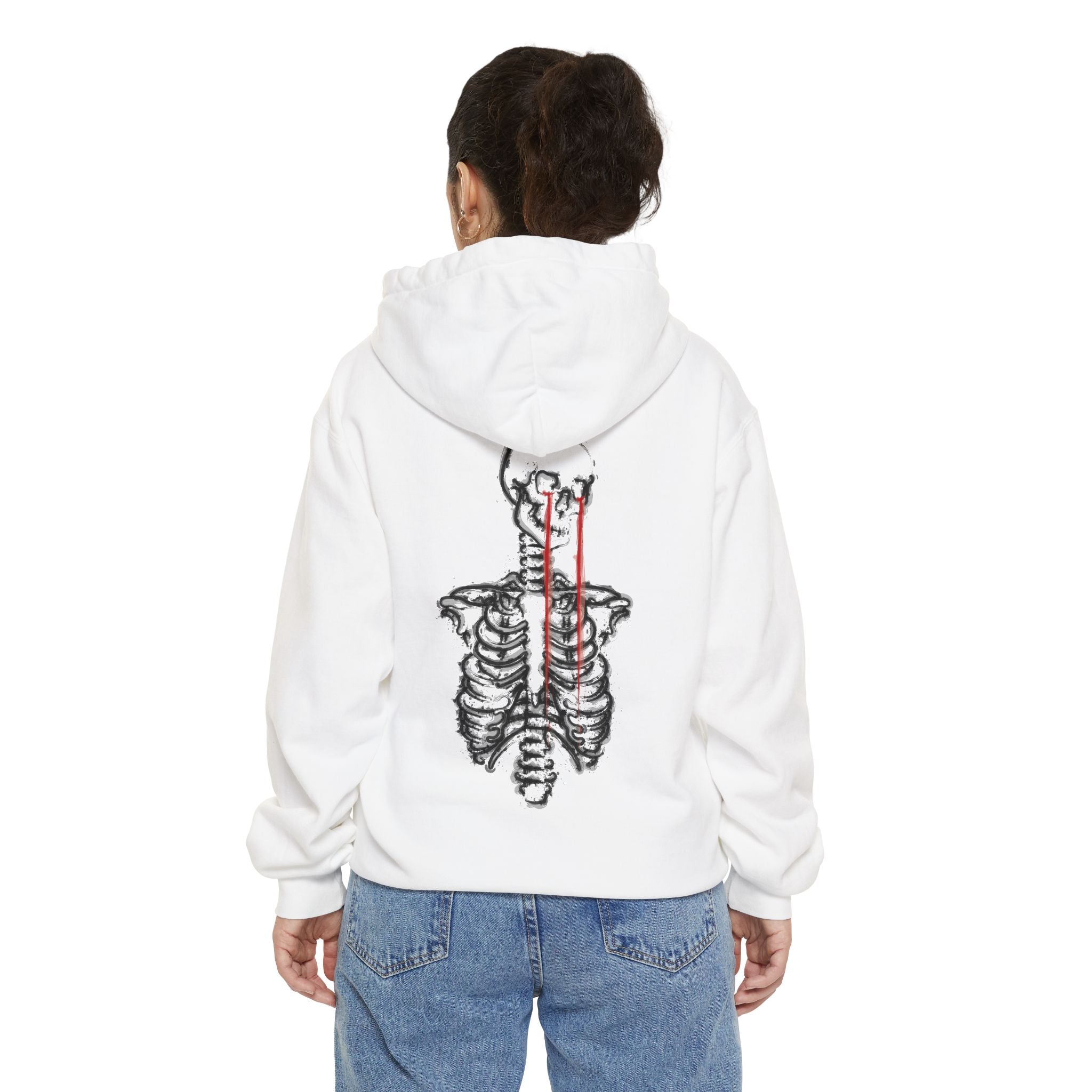 Unisex Hoodie - PAIN - white