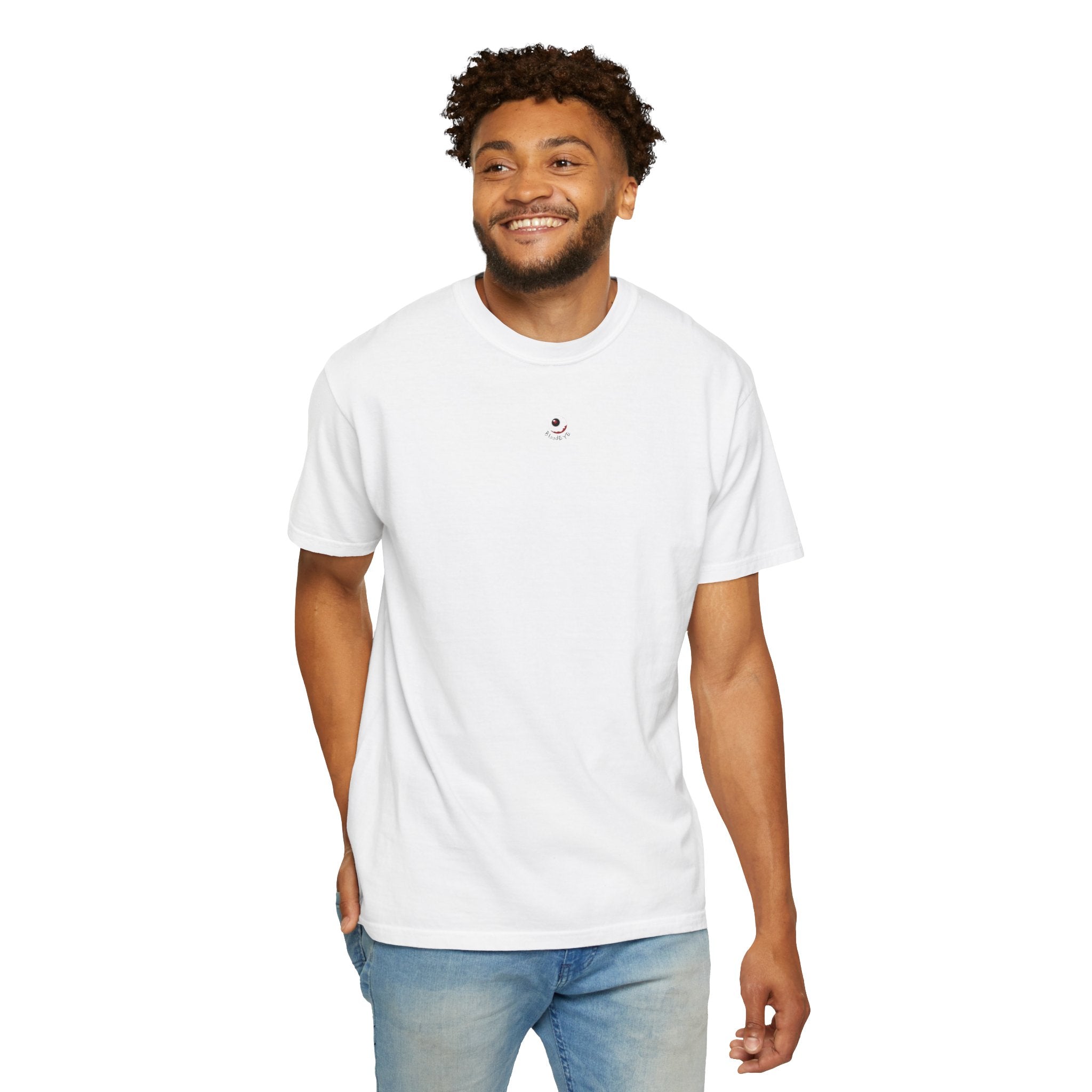 Unisex T-shirt - ROSE - white
