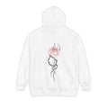 Unisex Hoodie - ROSE - white