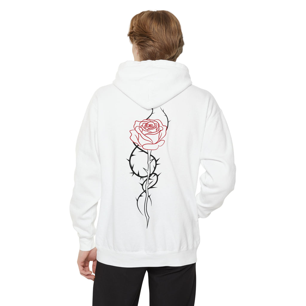Unisex Hoodie - ROSE - white