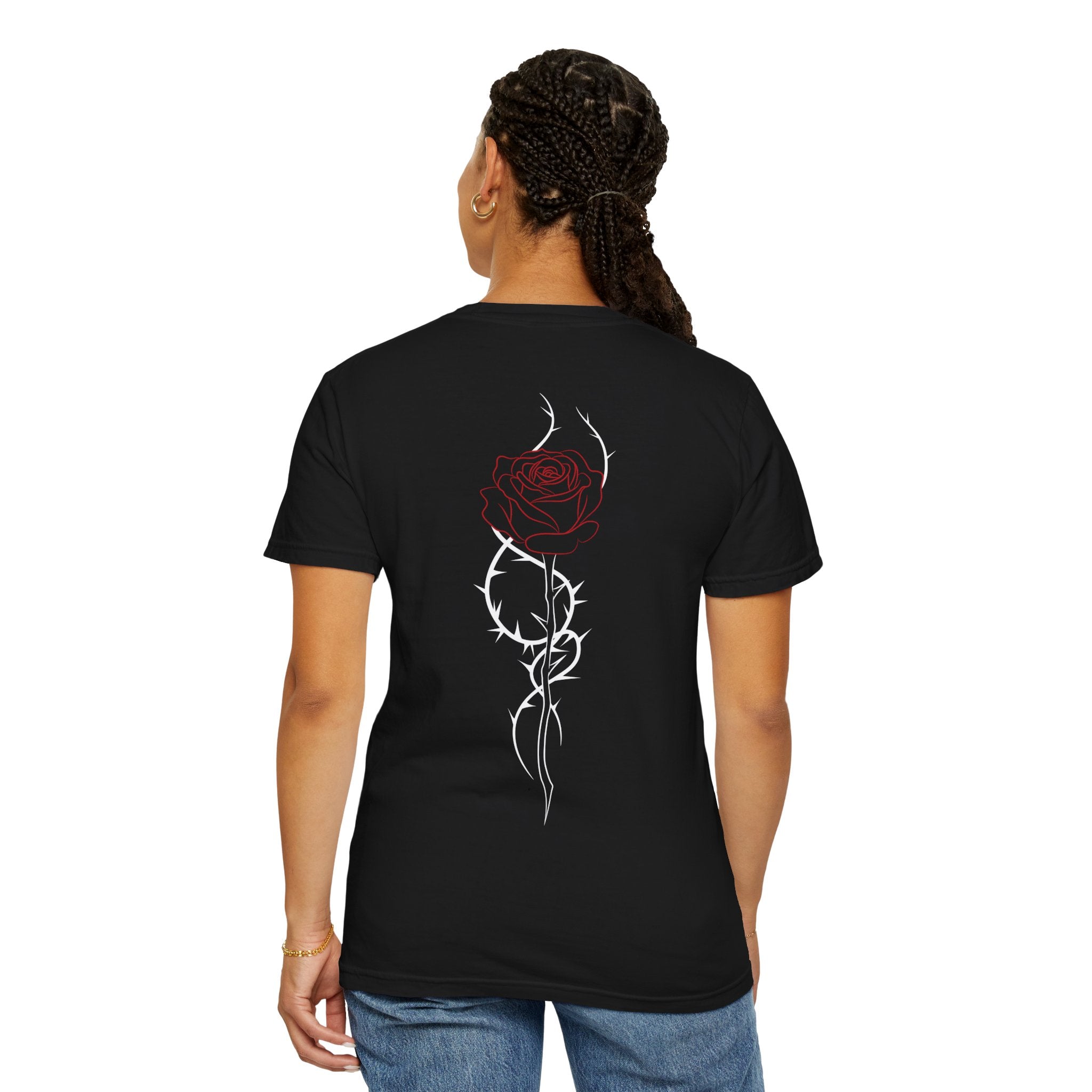 Unisex T-shirt - ROSE - black