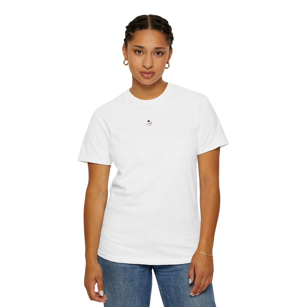 Unisex T-shirt - ROSE - white