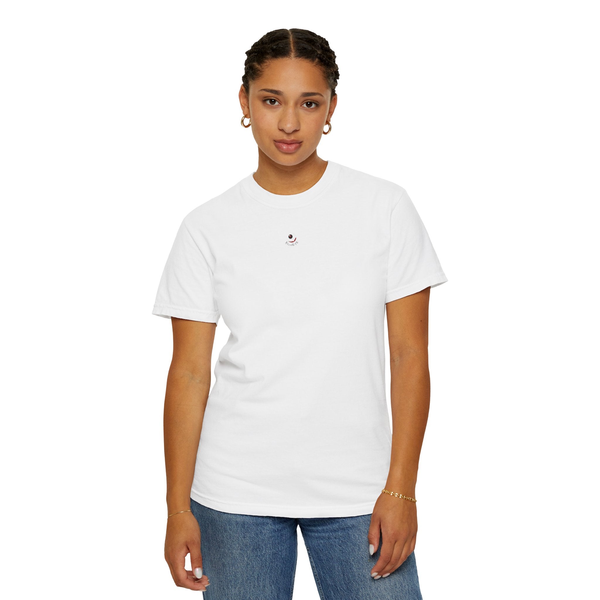 Unisex T-shirt - ROSE - white