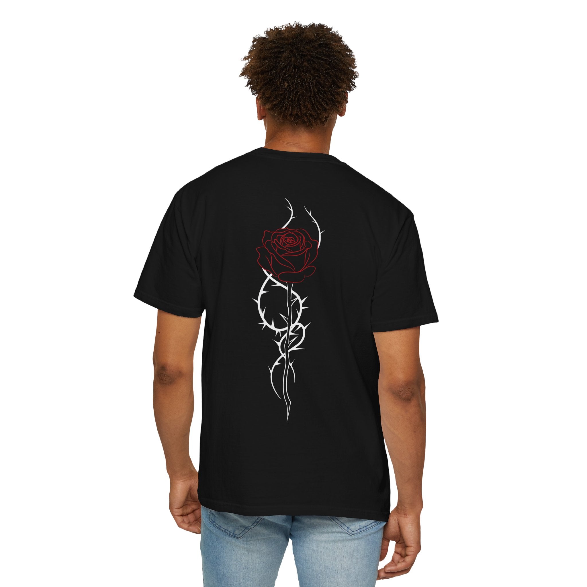 Unisex T-shirt - ROSE - black